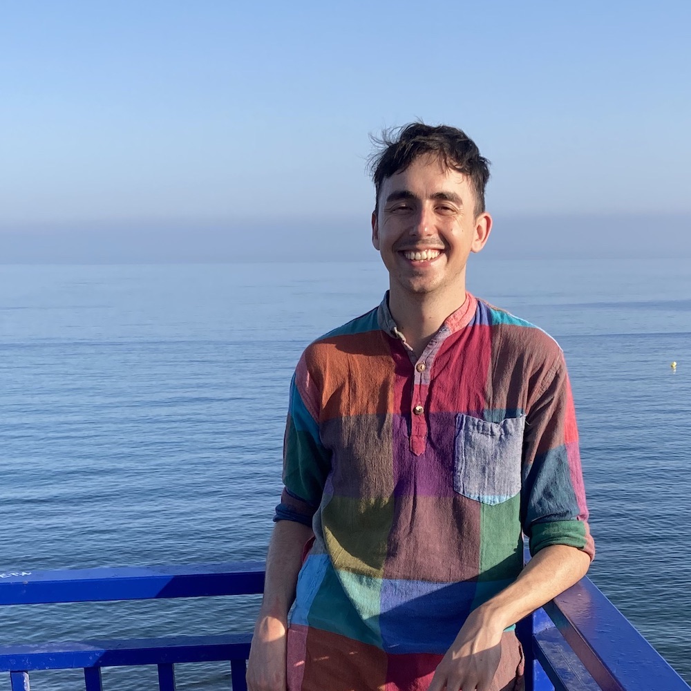 a photo of me in front of the ocean